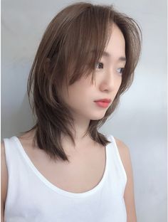 ミディアムマッシュウルフレイヤー：L033801375｜ノク(nok)のヘアカタログ｜ホットペッパービューティー Shoulder Bob, Medium Cut, Girl Short Hair, Grunge Hair, Korean Hairstyle, Aesthetic Hair