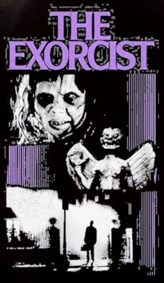 the exorrest movie poster with an image of a woman and man in purple