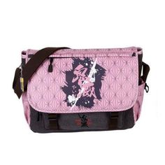 nezuko-messenger-bag Grey Bag, Everyday Items, Animation Studio, Canvas Designs, Favorite Pins, Japanese Anime, Inside Pocket, Messenger Bag, Pretty In Pink