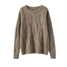 Cashmere Round-Neck Sweater – BEYOND 2023 Autumn, Round Neck Sweaters, Warm Sweaters, Beige Sweater, Camel Color, Sweater Sale, Knit Pullover, Cashmere Sweater, Women Pullover