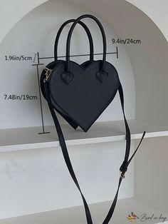 BirdinBag - Chic Heart-Shaped Novelty Bag Novelty Bags, Style Preppy, Bag Bag, 4 Inch, Pu Leather, Fashion Forward, Satchel, Bag Lady, Size Small