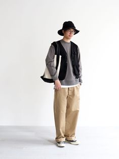 Ootd Men Casual, Japan Outfits, Japan Fashion Street, Thrifted Outfits, Mens Style Guide, Man Fashion, Street Style Summer, Japanese Men