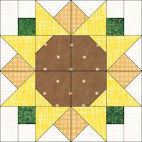 a yellow and brown star quilt pattern