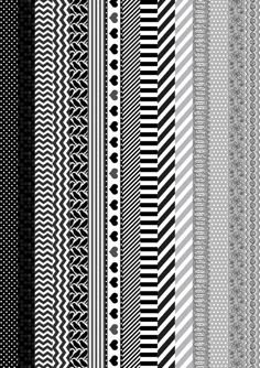 black and white patterns are arranged in different directions to create an illusion effect on the image