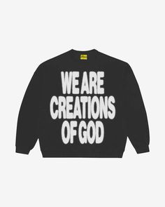 God Crewneck, Christian Clothing Brand, Jesus Clothes, Christian Hoodies, Men Street Fashion, Shirt Design Inspiration, Streetwear Fashion Women