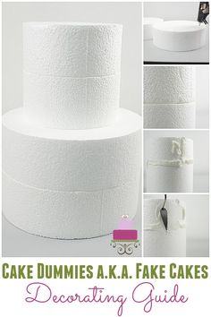 there is a cake that looks like it has been made out of toilet paper and the words cake dummies ka fake cakes decor guide