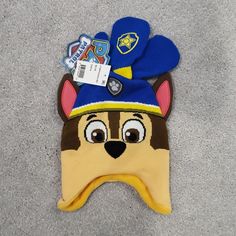 Paw Patrol Hat And Gloves Set Brand New Paw Patrol Hat, White Baseball Hat, Girls Beanie Hats, Boys Winter Hats, Nickelodeon Girls, Pink Bucket Hat, Marshall Paw Patrol, Pink Paws, Orange Hats