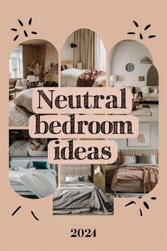 Neutral bedroom ideas for 2024 featuring various contemporary and cozy designs. Neutral Bedroom Makeover, Nude Bedroom Aesthetic, Chic Neutral Bedroom, Neutral Bedroom Aesthetic, Neutral Bedroom Decor Ideas, Overstuffed Armchair, Bedroom Aesthetic Ideas, Neutral Bedroom Ideas, Reclaimed Wood Accent Wall