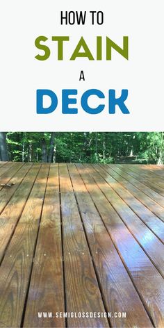 stained deck Stain A Deck, Deck Stain Colors, Easy Deck, Deck Stain, Laying Decking, A 10 Warthog, Wooden Deck, Staining Deck, Cool Deck