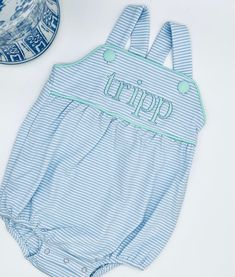 Adorable, soft and sweet heavy knit boutique quality sunsuit romper. Blue Summer Bubble Romper For The Beach, Blue Summer Bubble Romper For Beach, Light Blue Bubble Romper For Summer Playtime, Blue Summer Bubble Romper For Playtime, Summer Blue Sleeveless Bubble Romper, Blue Sleeveless Summer Bubble Romper, Light Blue Cotton Bubble Romper For Summer, Blue Onesie For Summer Playtime, Blue Summer Onesie For Playtime