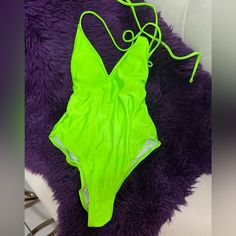 Set Of Two. White One Is A Brand New. I Used Filter For The Pictures Neon Swimwear For Pool In Spring, Trendy Neon Swimwear For Spring, Women Names, Womens Swim, Filter, Swimming, One Piece, Brand New, Green