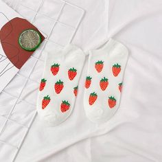 Show off your love for the delicious and nutritious strawberry with these Cute Strawberry Socks. Say goodbye to dull, ordinary footwear and hello to these cozy and stylish ankle socks featuring a charming white and pink strawberry design. Embrace the fruity goodness of these delightful socks and add a pop of color to your outfit. Why You'll Love It Fruity design: Gone are the days when you had to wear the same old school socks every day because this white milky and pink strawberry is the new tre Strawberry Socks, Fruity Design, School Socks, Short Hairstyles Fine, Pink Strawberry, Pump It Up, Umbrellas Parasols, Cute Strawberry, Frozen Strawberries