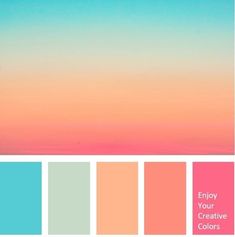 an image of the sky with pastel colors and text that says, enjoy your creative creations