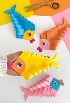 paper fish craft for kids to make