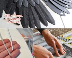 how to make an angel wing out of cardboard