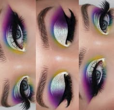 Eye Makeup Dramatic, Teal Makeup, Eyeshadow Designs, Glitter Makeup Looks, Purple Eye Makeup, Eyeshadow Ideas, Eyebrow Makeup Tips, Eye Makeup Pictures