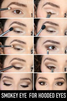 4th Makeup, Makeup Hooded Eyes, Makeup For Hooded Eyes, Makeup For Hooded Eyelids, Eye Makeup For Hooded Eyes, Hooded Eye Makeup Tutorial, Hooded Eyelids, Mekap Mata, Witch Makeup