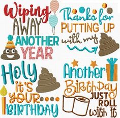 embroidery designs for birthdays and other occasions