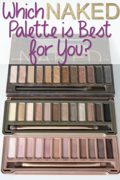 Which Urban Decay NAKED Palette is Best for You? - tutorials for all 3! Products Makeup, I Feel Pretty, Makati, Make Up Hair, Make Me Up, Love Makeup