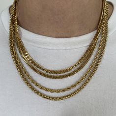 A staple piece of jewelry that all men should have in their collection; the Mr. Jones Chain is fresh on its own or paired with the matching Mr. Jones Bracelet. Everyday Cuban Link Chain Jewelry, Metal Link Rope Chain Jewelry, Minimalist Rope Chain Link Jewelry, Everyday Metal Rope Chain Jewelry, Classic Everyday Rope Chain Jewelry, Elegant Rope Chain Jewelry In Cuban Link Style, Minimalist Metal Jewelry With Rope Chain, Minimalist Metal Rope Chain Jewelry, Twisted Chain