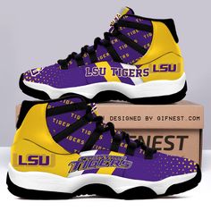 Lsu Tigers Football, Tiger Football, Exclusive Sneakers, Lsu Tigers, Trendy Sneakers