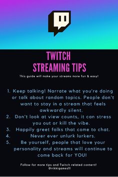 a black and purple background with text that reads,'how to switch streaming tips '