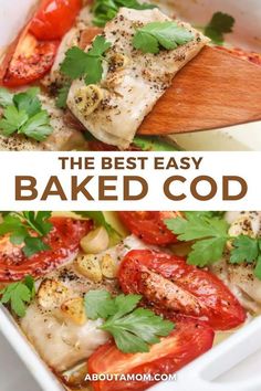 the best easy baked food recipe with tomatoes, chicken and parsley