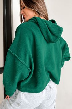 100% POLYESTER Model Wearing Size S/M Color: Pine Green Sherpa Fleece Material Attached Hood Seam Detailing Flowy/Oversized Fit Cropped Length Material Has Stretch 18" Armpit To Sleeve End 11" Armpit To Hemline For Model Size Specs Please Check Size Charts Launched: 11/18/23 Forest Green Hoodie, Drop Shoulder Hoodie, Comfortable Clothes, Green Hoodie, Pine Green, Plus Size Maxi, Lounge Shorts, Plus Size Maxi Dresses, Shirt Skirt