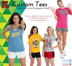 #CustomTees! #Create your own #CampWear look! Custom Tees, Create Your, Create Your Own