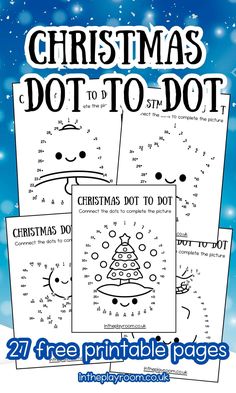 christmas dot to dot printables for kids