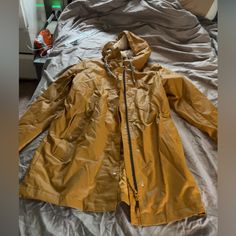 So I Got This Second Hand From A Relative, It Wasn’t Really Used And I Didn’t Use It Because It Doesn’t Fit Me Unfortunately. The Quality Of This Item Seems Amazing. I Can’t Attest To How It Does In The Rain, But It Feels Thick And Warm, And Not Cheap. Hopefully Someone Else Can Give This A Good Home! Yellow Rain Coat, Rain Coat, In The Rain, Mustard Yellow, The Rain, I Got This, Mustard, Second Hand, Jackets & Coats