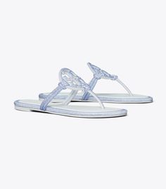 Miller Pavé Knotted Sandal: Women's Designer Sandals | Tory Burch Tory Burch Slides, Shoe Aesthetic, Tory Burch Sandal, Cute Online Clothing Stores, Soft Sandals, Pretty Sandals, Miller Sandal, Tory Burch Sandals, Beautiful Sandals