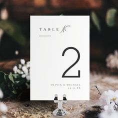 the table numbers are placed on top of each other