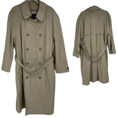 London Fog Short Trench Coat Double Breasted Beige Size 42 Men Belt Outwear Nwot Measurements - Armpit To Armpit: 24 Shoulder To Hem: 47 *Same Day/Next Day Shipping *Smoke/Pet Free Home New W/O Tags. Thanks For Looking!! Beige Military Style Long Sleeve Outerwear, Gabardine Pea Coat With Pockets, Long Sleeve Gabardine Pea Coat With Pockets, Khaki Long-sleeved Outerwear For Business, Long Sleeve Khaki Outerwear For Business, Khaki Long Sleeve Outerwear For Business, Khaki Formal Long Sleeve Outerwear, Formal Khaki Long-sleeve Outerwear, Formal Khaki Long Sleeve Outerwear