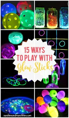 glow stick crafts for kids to play with