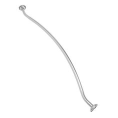 a long metal handle on a white background