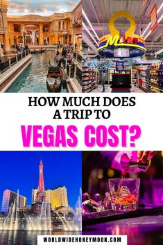 the vegas strip with text overlaying how much does a trip to vegas cost?