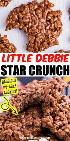 the recipe for little debblee star crunch cookies is easy to make and delicious