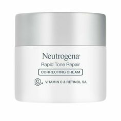 Neutrogena Rapid Tone Repair Vitamin C Correcting Cream, 1.7 oz (Packaging may vary) DESCRIPTION: Moisturize, plump, and brighten your skin with Neutrogena rapid tone repair vitamin c brightening correcting cream. This daily brightening cream from a dermatologist-recommended brand is clinically proven to help reduce the look of even the most stubborn dark spots and diminish the look of discoloration and blotchiness while smoothing the look of fine lines and fading the look of deep wrinkles. The Vitamin C Retinol, Dry Hand Skin, Retinol Vitamin C, Anti Aging Skincare Routine, Wrinkle Repair, Retinol Cream, Moisturizing Face Cream, Aging Cream, Brightening Cream