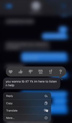 the text message is being displayed on an iphone's screen, and it appears to be in conversation with someone else