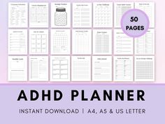 ADHD Planner Adult ADHD Planner Printable ADHD Printable - Etsy UK 10 Day Challenge, Medication Tracker, Undated Daily Planner, Finance Planner, Weekly Planner Printable, Weekly Meal Planner, Brain Dump, Cleaning Schedule, Daily Journal