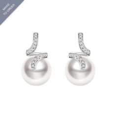 Material: 18K white gold, South Sea pearl, and diamond South Sea saltwater cultured pearl Size of pearl: around 10.0-11.0mm each, 2pcs Weight of Diamonds: 38 diamonds approx. 0.184 carats Handpicked of every pearl, only the top 1% of pearls are selected Handcrafted Sold as a pair Lifetime warranty Discount codes are not available for this product. Luxury Brilliant Cut Pearl Earrings For Evening, Luxury Pearl Earrings In Diamond White For Formal Occasions, Luxury Diamond White Pearl Earrings For Formal Occasions, Luxury Pearl Embellished Earrings For Formal Occasions, White Gold Akoya Pearl Diamond Earrings For Formal Events, Formal Akoya Pearl Diamond Earrings With Diamond Accents, Formal Akoya Pearl Diamond Earrings With Accents, Formal White Gold Akoya Pearl Diamond Earrings, Formal White Gold Diamond Earrings With Akoya Pearl