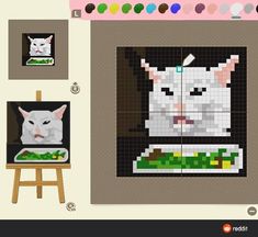 an image of a computer screen with some pictures on it and a cat in the window