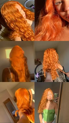 Orange And Brown Hair, Orange Copper Hair, Ginger Hairstyles, Red Hair Baby, Copper Curls, Hair Color Auburn, Hair Affair, Copper Hair, Wand Curls