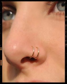 Double Nose Piercing Jóias Body Chains, Faux Piercing