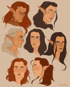 several different avatars from the lord of the rings