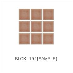 the block - 19 sample is shown in light brown