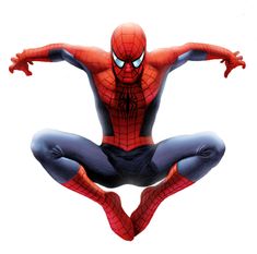 the amazing spider - man is flying through the air