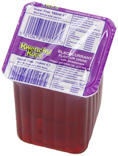 a container of ketchup with a barcode label on the front and side