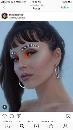 Donni Davy, New Year's Makeup, Party Bars, Ignore Me, Makeup Goals, My Hair, Nostril Hoop Ring, Halloween Makeup, Eye Makeup